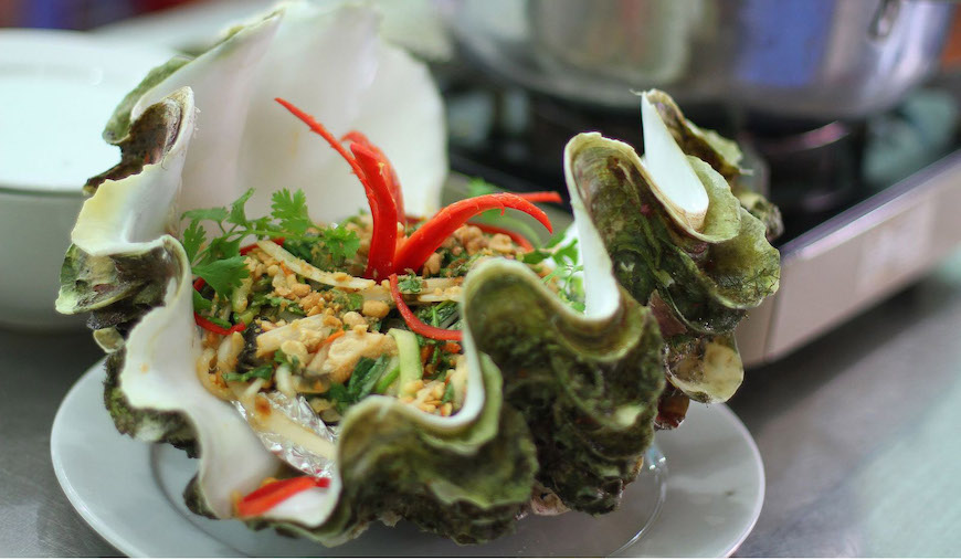 Escargot Tuong - un plat agréable à voir et délicieux à goûter