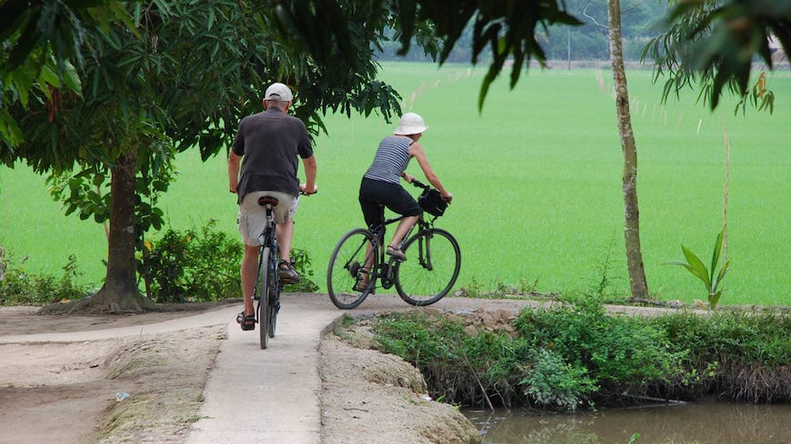 Se déplacer à Chau Doc à vélo
