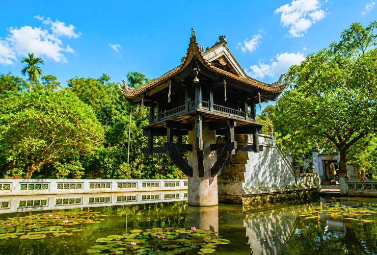 Architecture unique de la pagode, l'une des meilleures destinations pour visiter à Hanoi