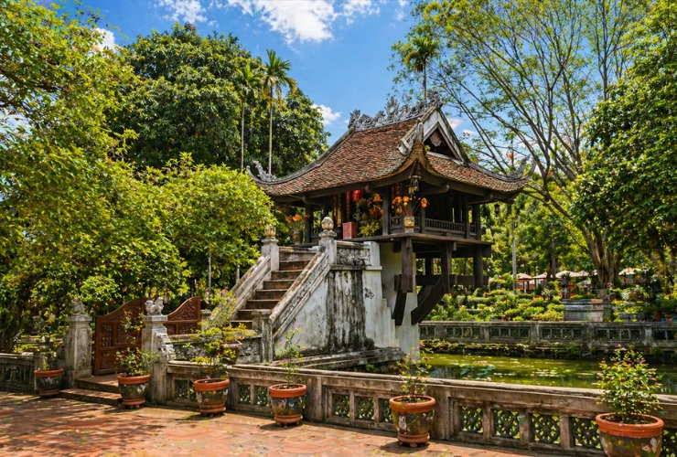 Où se trouve la Pagode au Pilier Unique à Hanoi ?