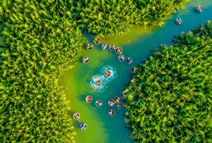 Où se trouve la forêt de cocotiers Bay Mau à Hoi An ?