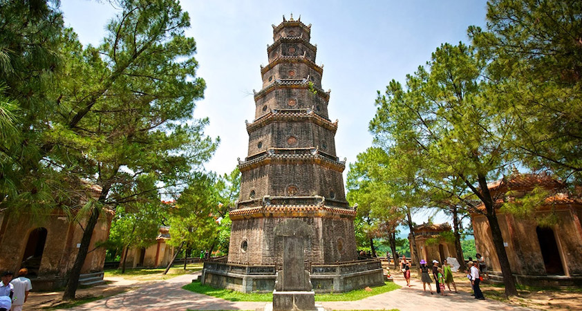 La pagode de Dieu De fût érigée par l''empereur Gia Long