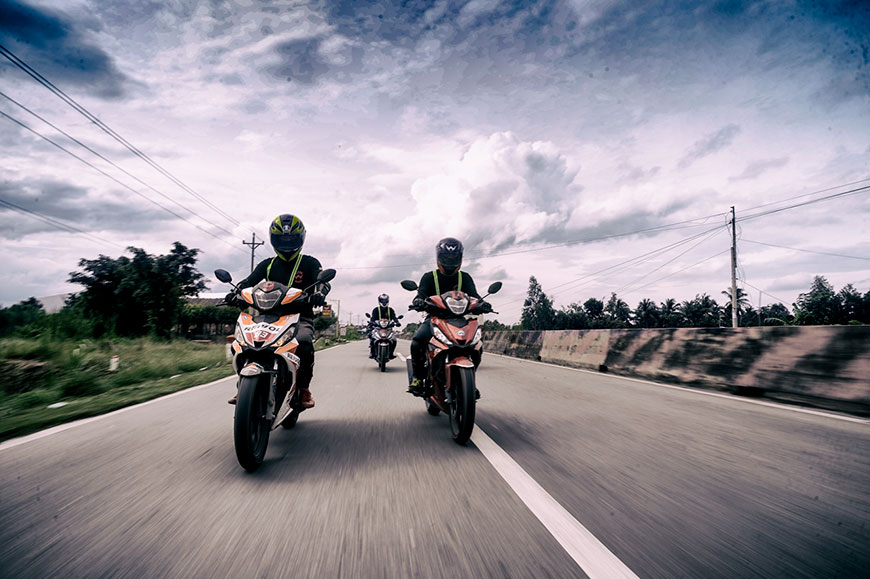 Transfert à Hai Phong en moto