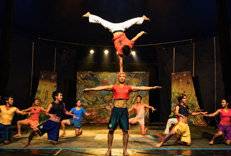 S’immerger dans l’énergie du cirque Phare à Siem Reap
