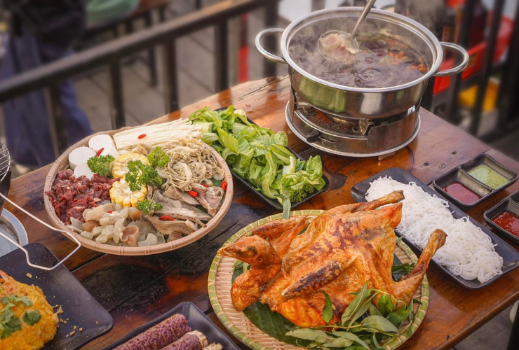 Le menu varié du restaurant-grill Chill in Dalat