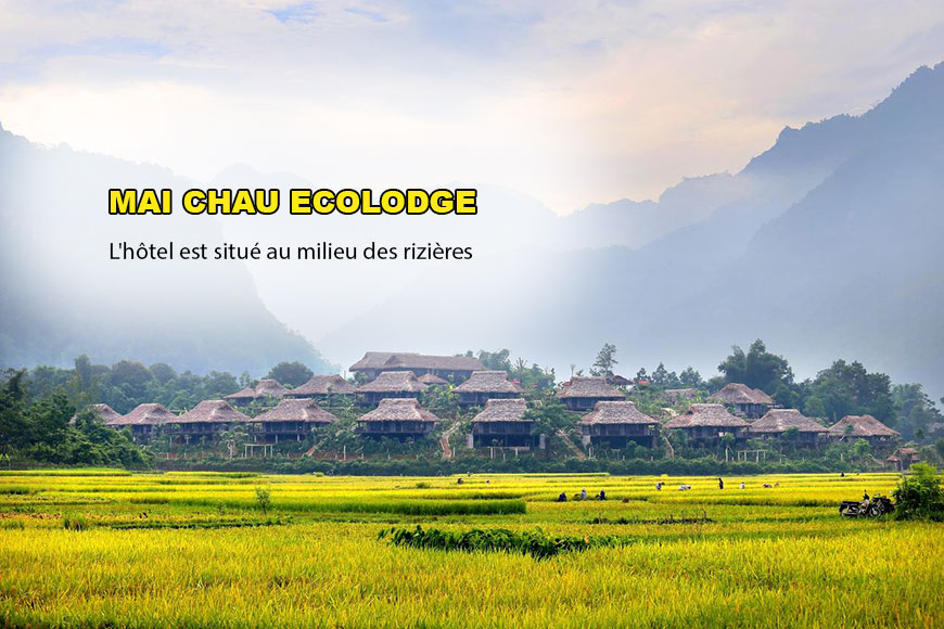 Mai Chau Ecolodge : L''hôtel est situé au milieu des rizières