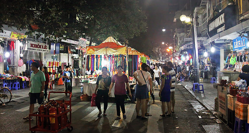 Marché nocturne Hanoi