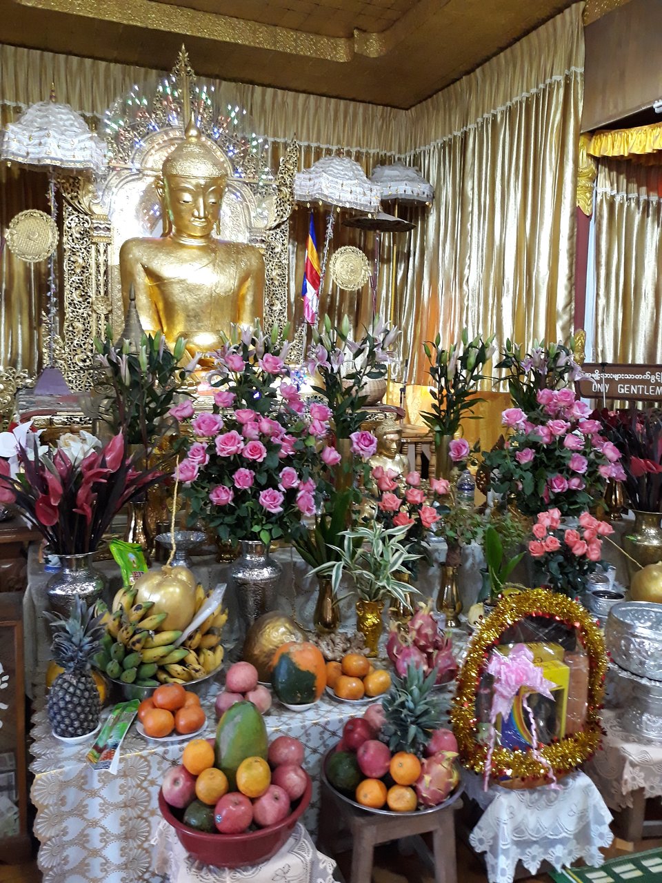 Visite de Hnee Paya (statue de Bouddha en bambou)