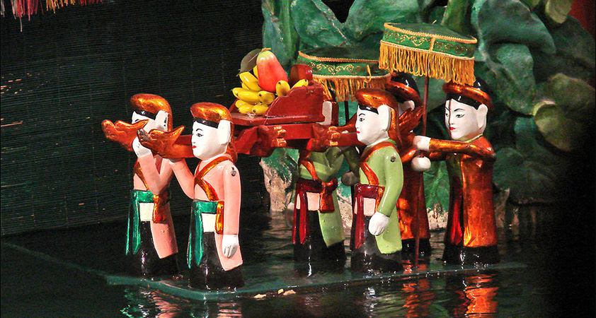 Spectacle de marionnettes sur l'eau