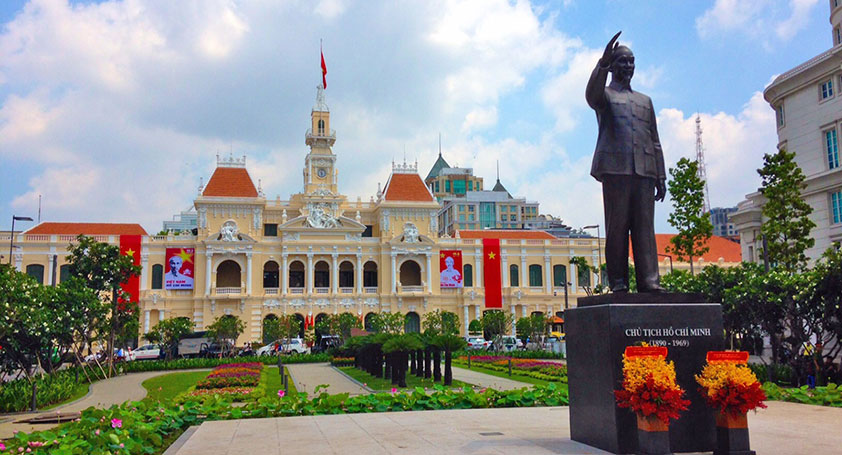 La Poste centrale à Ho Chi Minh-Ville