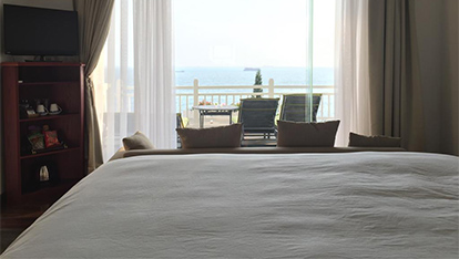 Chambre Double de Luxe Premium avec Balcon - Vue sur Mer 
