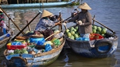 La promenade en Sampan sur le delta du Mekong